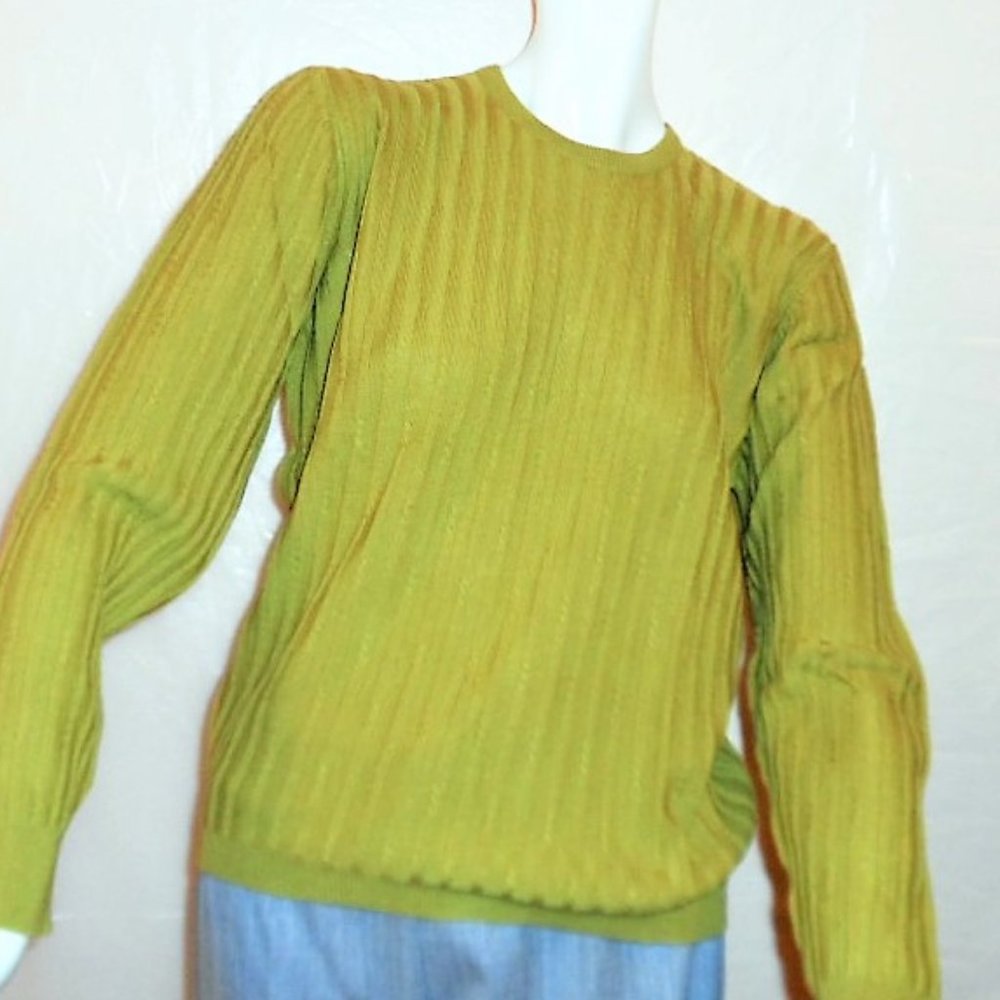 BALLANTYNE NEW WITH TAG  100%PURE NEW WOOL MERINO SWEATER MADE-IN-SCOTLAND